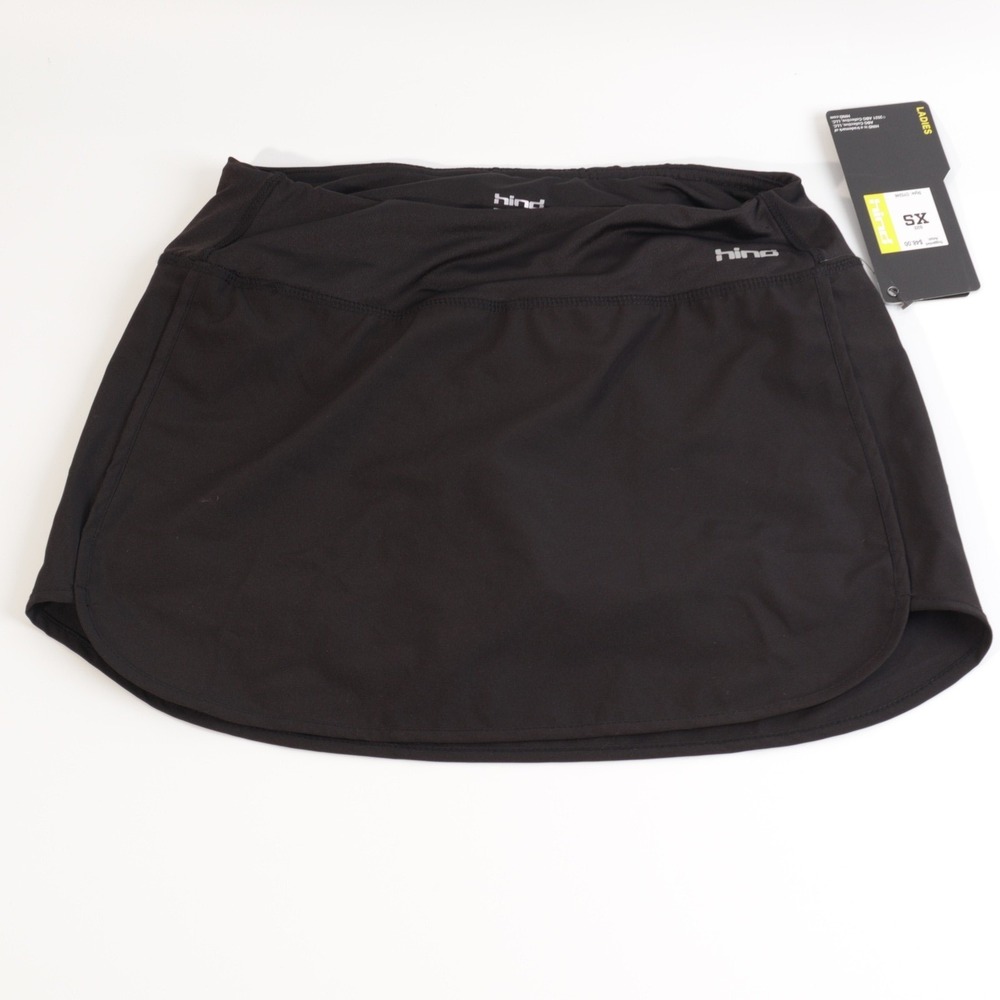 Hind Womens Black Performance Running Skort XS CY5246 Reflective Athletic Skirt